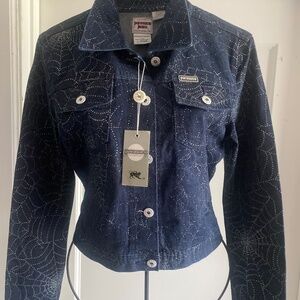 Ladies Parasuco Extreme Fit Blue Embellished Jacket SzM